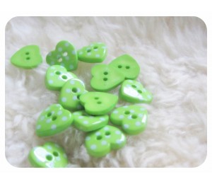 Knöpfe - Herz gepunktete